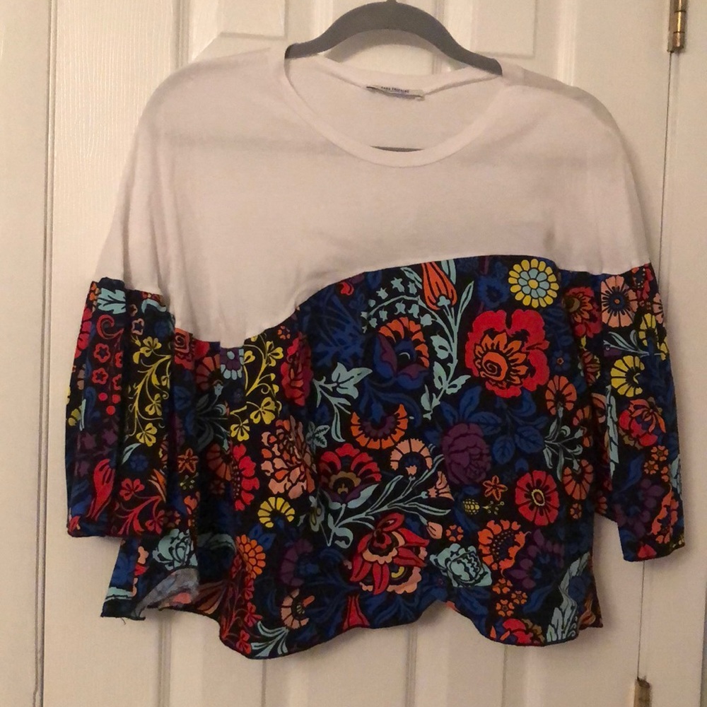 Zara Floral Billow Top